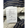 WHITE SAND men's trousers black cotton pinstripe in matching color WSU67 358 MADE IN ITALY