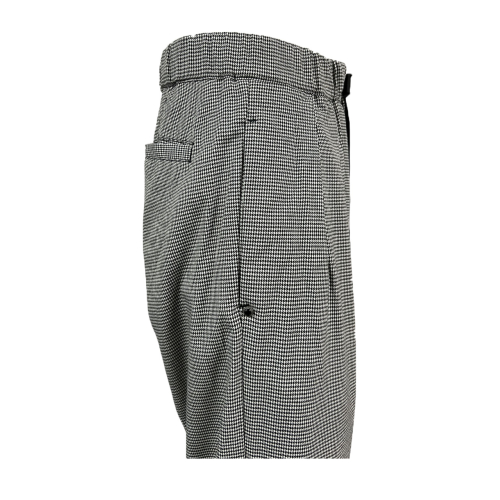 WHITE SAND pantalone uomo quadretti vichy bianco/nero WSU90 331 OLIVER MADE IN ITALY