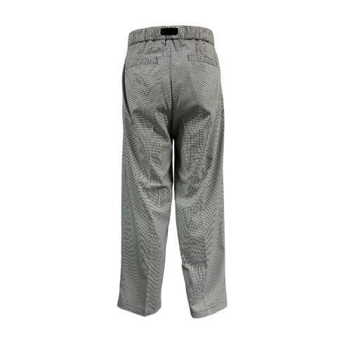WHITE SAND pantalone uomo quadretti vichy bianco/nero WSU90 331 OLIVER MADE IN ITALY