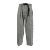 WHITE SAND men's trousers gingham white/black WSU90 331 OLIVER MADE IN ITALY
