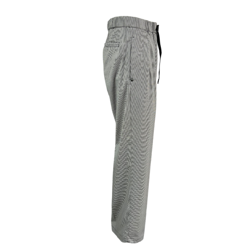 WHITE SAND pantalone uomo quadretti vichy bianco/nero WSU90 331 OLIVER MADE IN ITALY