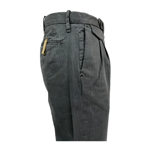 WHITE SAND men's trousers cotton winter herringbone WSU02 262 LUKE