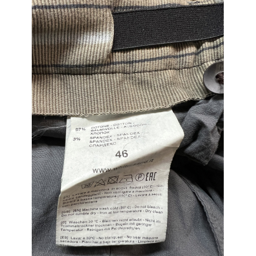 WHITE SAND men's trousers cotton winter herringbone WSU02 262 LUKE