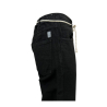MADSON by BottegaChilometriZero black woven cotton trousers DU23366 REVERSE BULL MADE IN ITALY