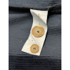 TREBARRABI giacca donna velluto a coste blu doppiopetto over BLUE COSTA MADE IN ITALY