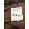 MADSON by BottegaChilometriZero men's trousers corduroy two-tone black/cocoa DU24774 MADE IN ITALY
