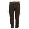 MADSON by BottegaChilometriZero men's trousers corduroy two-tone black/cocoa DU24774 MADE IN ITALY