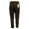 MADSON by BottegaChilometriZero men's trousers corduroy two-tone black/cocoa DU24774 MADE IN ITALY