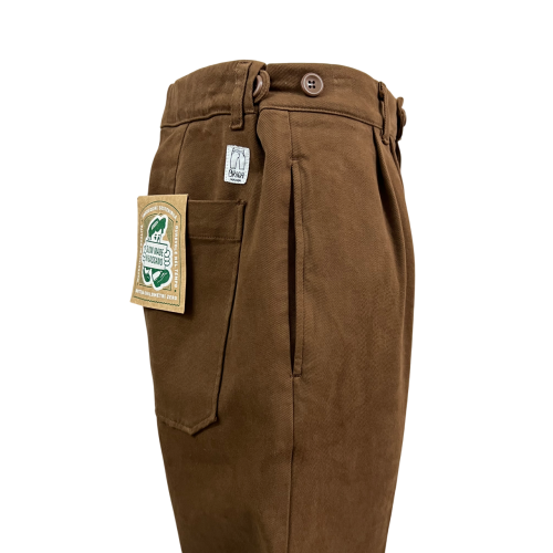 MADSON by BottegaChilometriZero men's trousers cocoa cotton DU24777 MADE IN ITALY