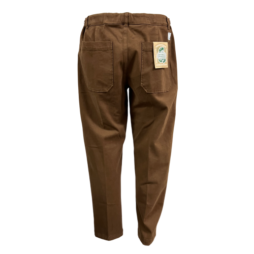 MADSON by BottegaChilometriZero men's trousers cocoa cotton DU24777 MADE IN ITALY