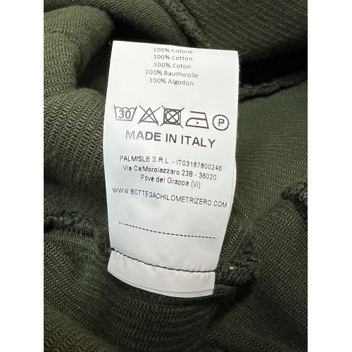 MADSON by BottegaChilometriZero men's trousers winter cotton twill green DU24750 MADE IN ITALY