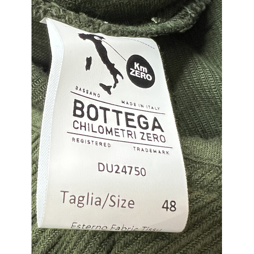 MADSON by BottegaChilometriZero men's trousers winter cotton twill green DU24750 MADE IN ITALY