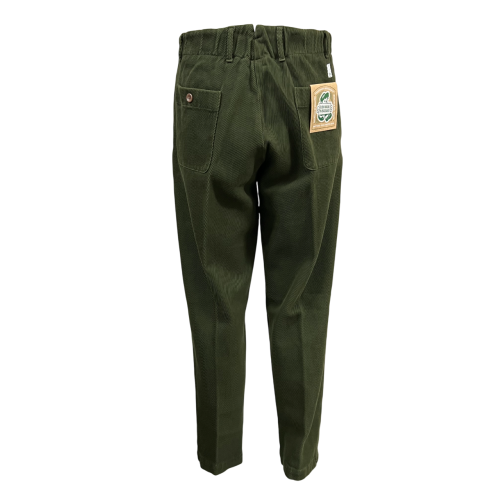 MADSON by BottegaChilometriZero men's trousers winter cotton twill green DU24750 MADE IN ITALY