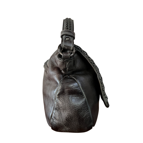 REPTILE’S HOUSE borsa donna a spalla con tracolla petrolio effetto vintage H731V09540 ROMBI MADE IN ITALY