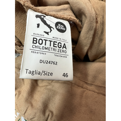 MADSON by BottegaChilometriZero men's trousers in herringbone cotton DU24762 KELLY SHORT MADE IN ITALY