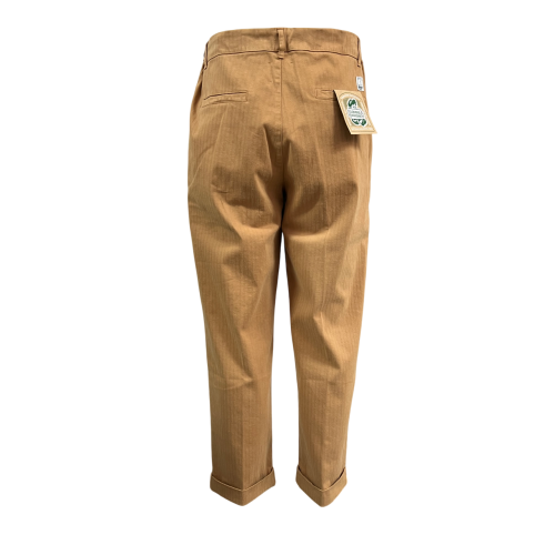 MADSON by BottegaChilometriZero men's trousers in herringbone cotton DU24762 KELLY SHORT MADE IN ITALY
