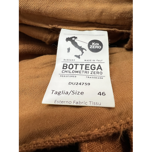 MADSON by BottegaChilometriZero men's trousers in rust-coloured cotton DU24759 REVERSE BULL MADE IN ITALY