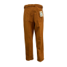 MADSON by BottegaChilometriZero men's trousers in rust-coloured cotton DU24759 REVERSE BULL MADE IN ITALY