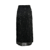 MEIMEIJ women's longuette skirt with black paillettes M4IHH4 100% polyester