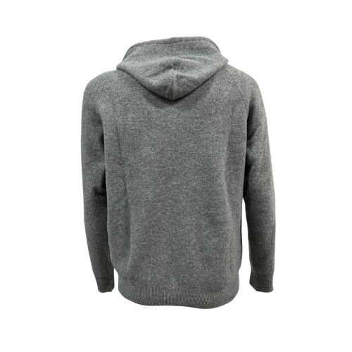 H953 men's grey wool sweatshirt with hood HS4275/U MADE IN ITALY