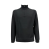 H953 men's black turtleneck sweater with zip HS4272 100% merino wool FIN12 MADE IN ITALY