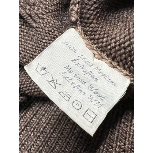 H953 men's sweater with braids HS3358 100% merino wool MADE IN ITALY