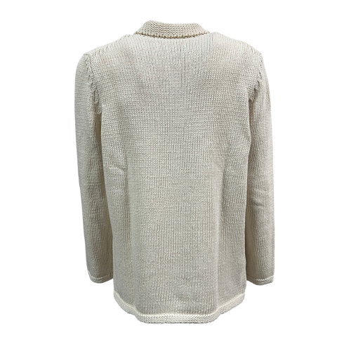 H953 men's cotton jacket with buttons sea island cream HS4309 JAPAN F3 JACKET MADE IN ITALY