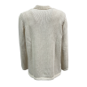 H953 men's cotton jacket with buttons sea island cream HS4309 JAPAN F3 JACKET MADE IN ITALY