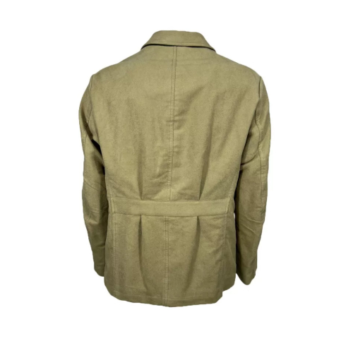 RR by Romano Ridolfi men's beige fustian jacket lined CHAWO FW MSKIN MADE IN ITALY