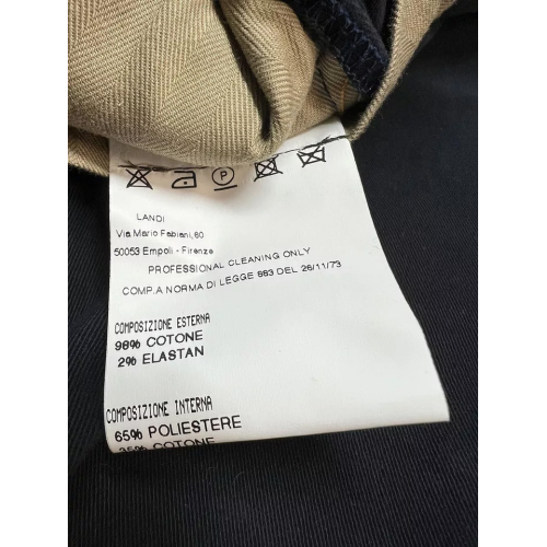 RR by Romano Ridolfi pantalone uomo cotone invernale blu NEW PACIFIC SOFT C 98% cotone 2% elastan