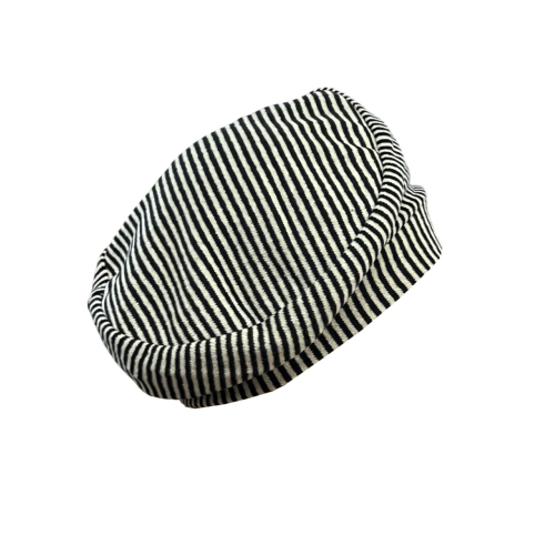 NEIRAMI basco donna righe nero/salvia AC07MS MADE IN ITALY