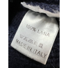 MOLO ELEVEN men's crewneck sweater blue heavy HAMILTON F0039 MADE IN ITALY