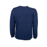 MOLO ELEVEN men's crewneck sweater blue heavy HAMILTON F0039 MADE IN ITALY