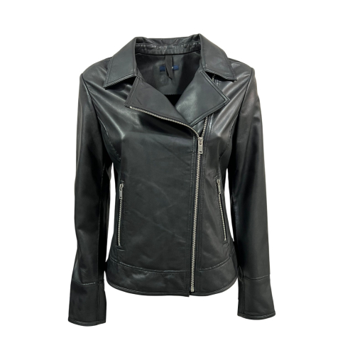 TALENTI giacca donna pelle lavata P418 CHIODO 100% pelle