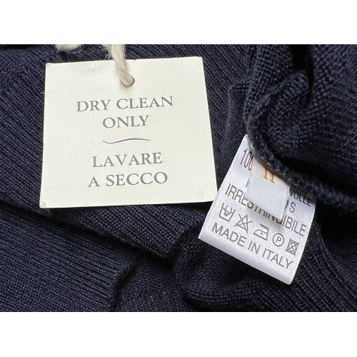 GRP men's crewneck sweater blue SF91T 100% wool MADE IN ITALY