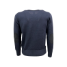 GRP men's crewneck sweater blue SF91T 100% wool MADE IN ITALY