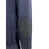 GRP men's crewneck sweater blue SF91T 100% wool MADE IN ITALY