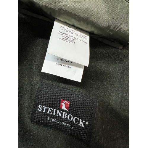 STEINBOCK men's loden coat green unlined MT002 77175 47 SOLSTEIN MADE IN AUSTRIA
