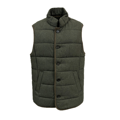 STEINBOCK gilet uomo imbottito loden verde WT398 20041 48 WAIDRING MADE IN AUSTRIA