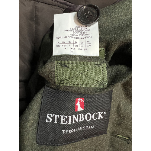 STEINBOCK gilet uomo imbottito loden verde WT398 20041 48 WAIDRING MADE IN AUSTRIA