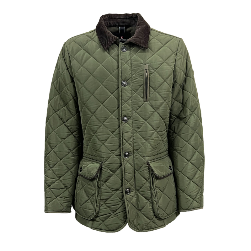 STEINBOCK giacca trapuntata uomo verde BT628 53581 49 XANDER  100% poliestere