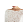 LIVIANA CONTI women's white ribbon sweater F5SA88 MADE IN ITALY