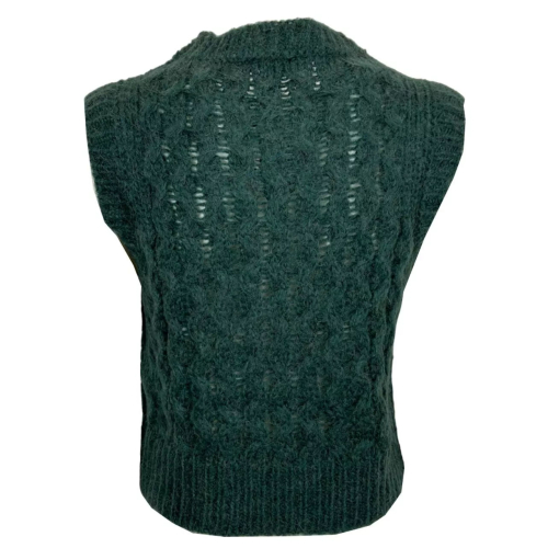 JUSTMINE gilet donna corto a trecce JABMFFW24-G045 MADE IN ITALY