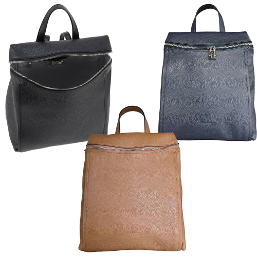 RIPANI deerskin backpack 8001OM EASY BACKPACK M 100% leather MADE IN ITALY