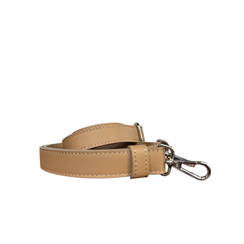RIPANI borsa donna bicolore perla/nocciola con logo in contrasto E621LL ALDA 100% pelle MADE IN ITALY