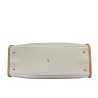 RIPANI borsa donna bicolore perla/nocciola con logo in contrasto E621LL ALDA 100% pelle MADE IN ITALY