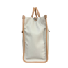 RIPANI borsa donna bicolore perla/nocciola con logo in contrasto E621LL ALDA 100% pelle MADE IN ITALY