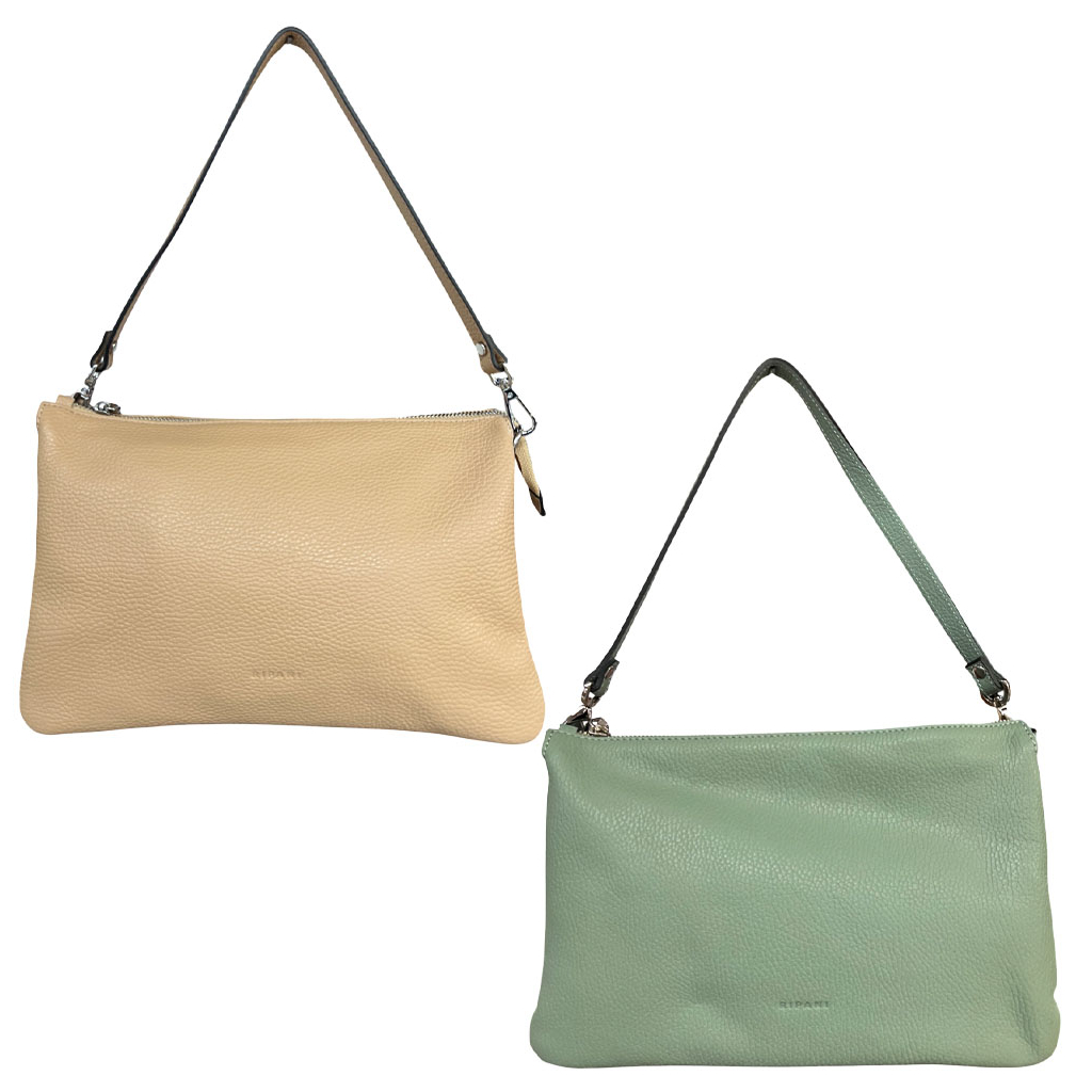 RIPANI Shoulder Bag M 7070OM 2 Easy Handy Genuine deer effect leather MADE IN ITALY
