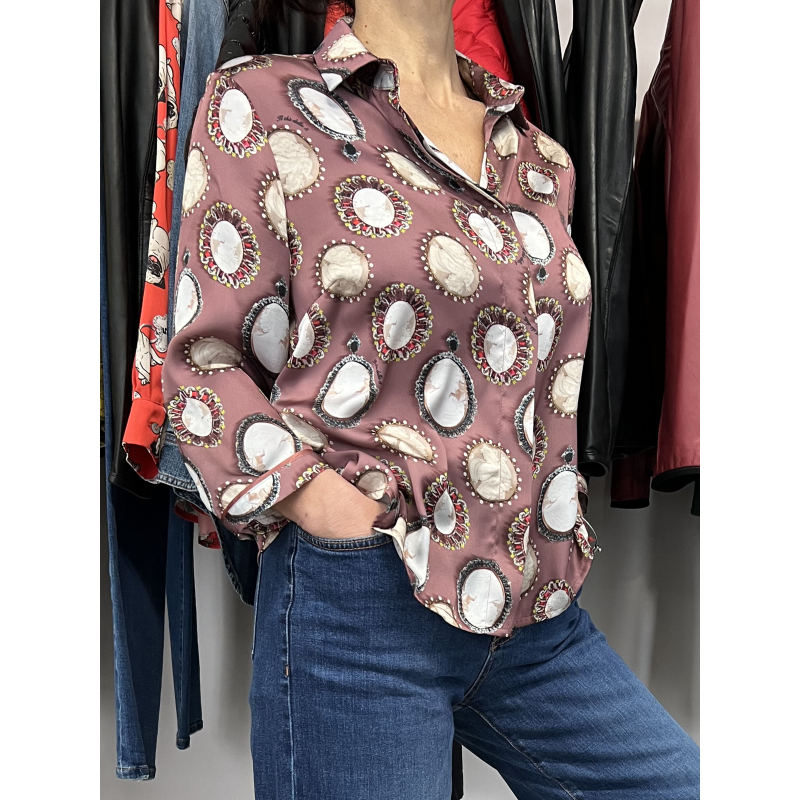 L THE DELLE 5 phard shirt SPOON 56 ST CAMEO MADE IN ITALY