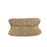 RIPANI borsa donna a mano rafia beige + pelle cervo biscotto E492BF MADE IN ITALY